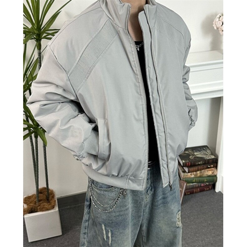通勤立领棒球服棉衣秋冬休闲外套百搭中性风保暖情侣男MF98,男装棉衣,星座1116A（原606A-3）