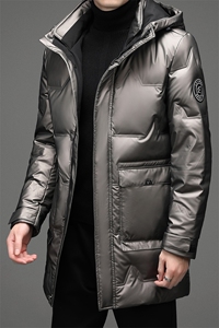 冬季羽绒服男士中长款纯色潮流中年厚款休闲外套SNNYR20706-P290