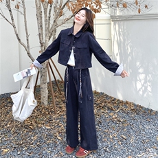 秋装新款！大量！外套背心工装裤三件套2C133-8979-P185-K248，女装套装/套裙，2C133