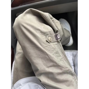 D49-P45高街设计感工装裤男潮牌宽松阔腿百搭休闲裤子-网图现货图片