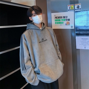 2024美式复古宽松连帽织带麂皮绒卫衣XZ301B-JB3002-p65,好搭配衣服的复古鞋图片