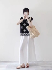 棉绸裤裙时尚潮流百搭常规，女装休闲裤，湘姗