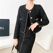 【现货】秋季新品小香风套装女气质，女装职业装，珍·洛曼