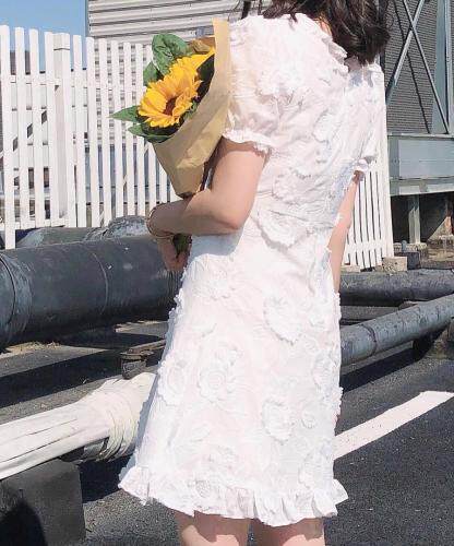 【现货】蕾丝初恋风小清新连衣裙，女装连衣裙，ONE