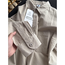 棉纯棉衬衫成衣水洗匠心工艺内里全埋夹男女宽松纯色衬衣，男装衬衫，星座301C-5