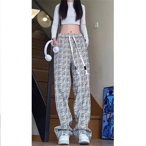 灯芯绒裤子男春秋款潮流百搭休闲裤加绒加厚美式复古扎染脏脏裤图片