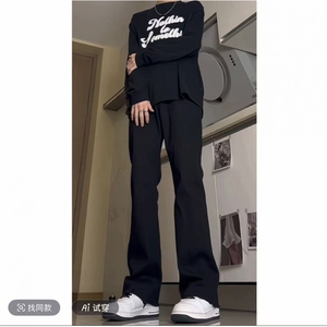 抖音同款微喇修身牛仔裤有大货黑色高弹力有加绒G151-特批35图片