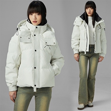 2024冬装新款时尚马吉拉潮流简约气质轻便连帽羽绒服，女装羽绒服，PLAYFOX