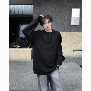针织衫男士韩版潮流宽松百搭痞子帅气2024冬季ins毛衣MZ727-P45图片