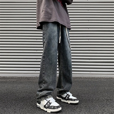 2025秋季新款外景大码美式磨毛牛仔裤M-5XGK23512-P50，男装牛仔裤，电商A022