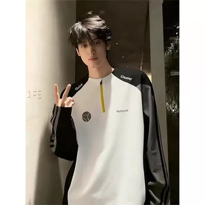 骑行服亨利领长袖t恤新款潮牌休闲打底衫A157B-T280-特P43