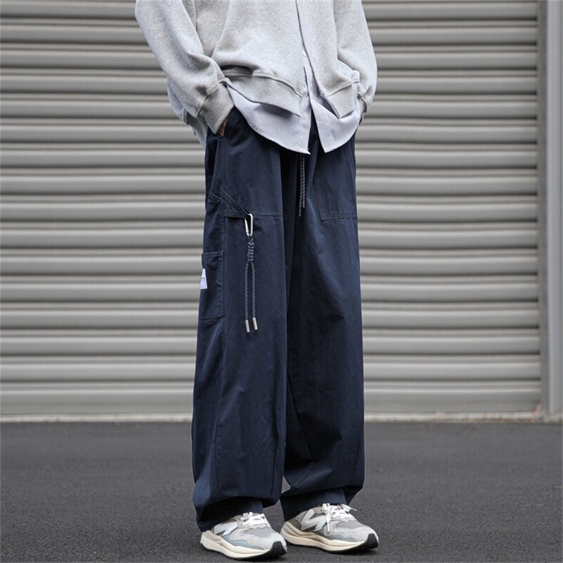 大量现货2025春季阔腿工装裤男运动青年吊坠休闲裤K7450-P44,男装休闲裤,星座512-3