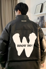 均可提供短视频高品质港风W英文PU皮加厚棉衣PM105-p110控148，男装棉衣，星座508（原C305）