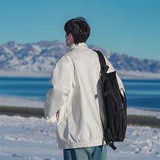 B225-W8634-P126-X158----50TC50PU--双面钢印纯色皮衣棉服外套，男装皮衣，电商B225