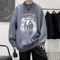 8XL半高领毛衣男大码胖子针织衫毛线衣M18374-P45加绒款-P65，男装针织衫/毛衣，电商A040