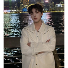 <自拍图>小众设计感金属扣拉链装饰长袖衬衫男潮牌CS658-P48，男装衬衫，星座1109-4