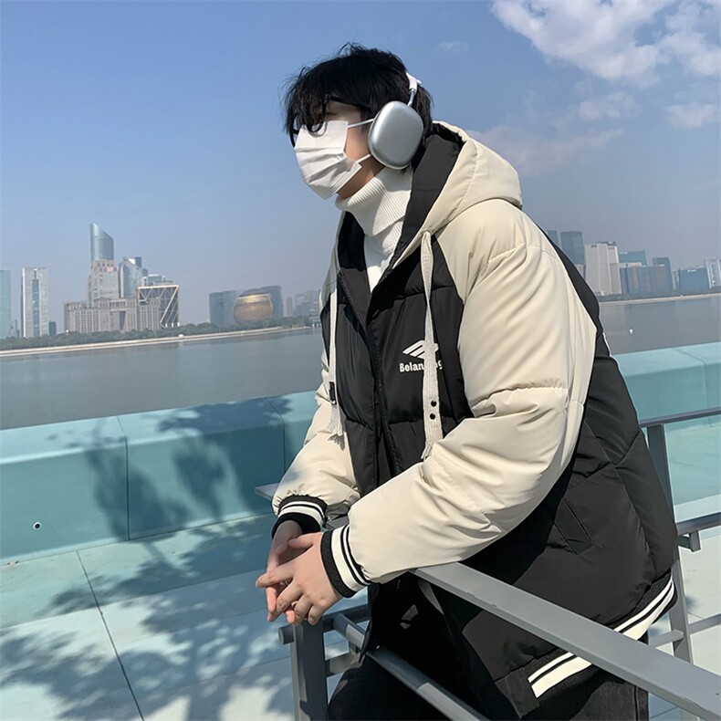 B266-C102-P118 23冬季新款宽松休闲加绒加厚羽绒棉服图片