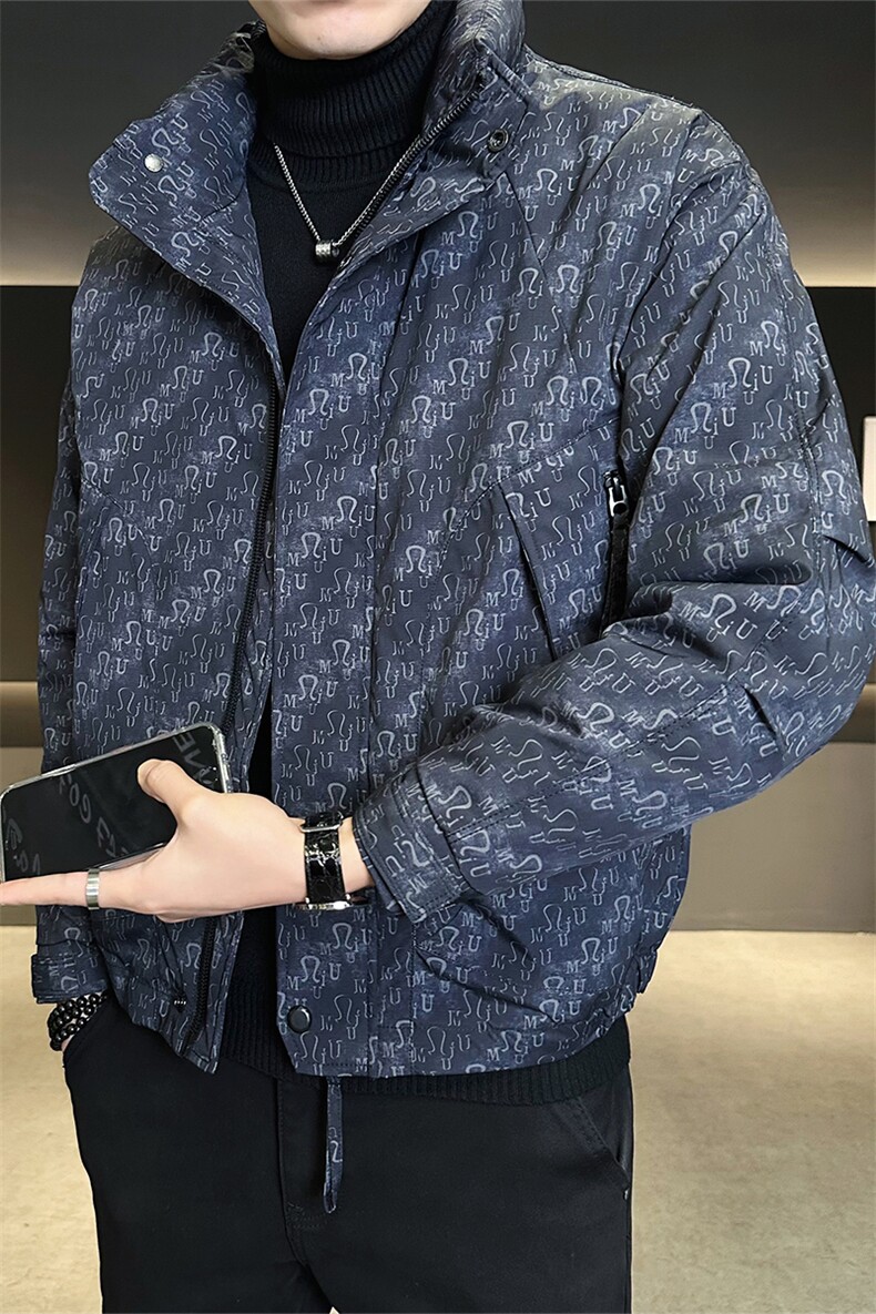 数据男士羽绒服标90保暖时尚外套潮牌印花B317/6610/P245,男装羽绒服,电商B317