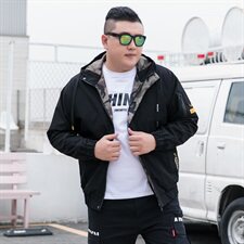 L-9XL男加肥加大码连帽夹克2021春秋迷彩工装外套5032-1_8811P75，男装夹克，星座1516-1