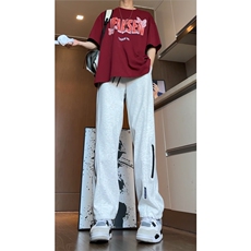 2024港风秋季新款潮流拉链设计INS百搭休闲裤B315-K24003-p50控68，男装休闲裤，电商B315