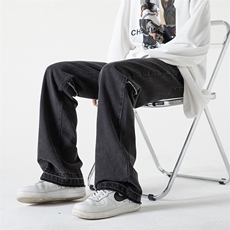 B2212022秋冬新款美式ins高街小众纯色牛仔裤LK22079-P60控78，男装牛仔裤，电商B221