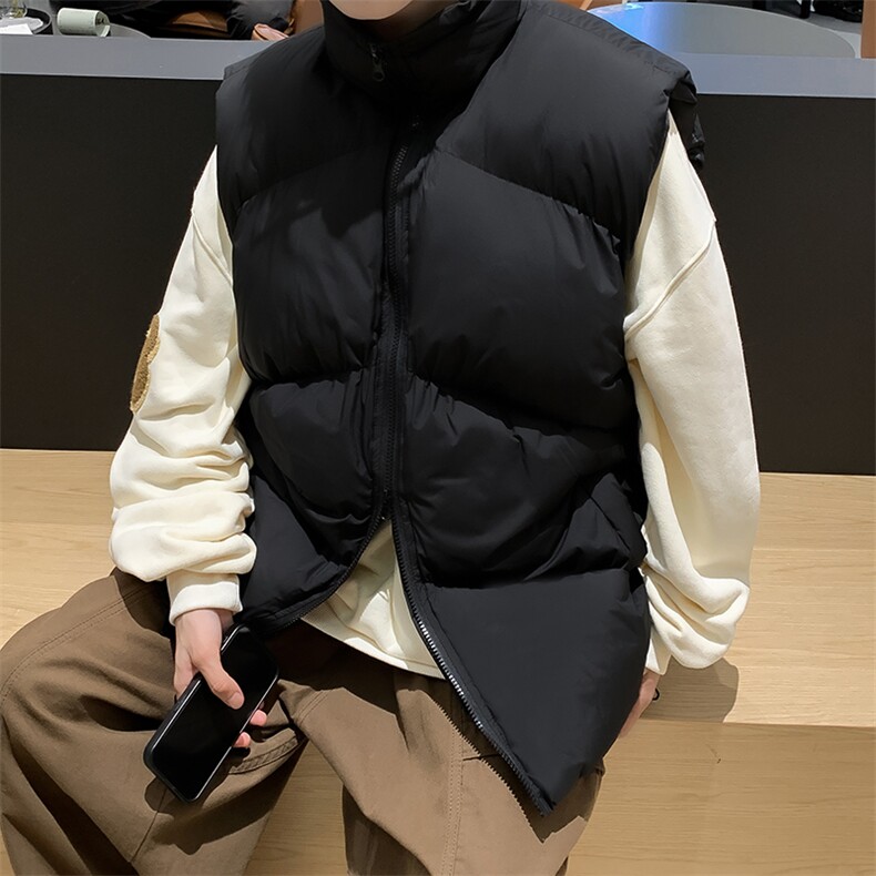 M36-P52美式立领宽松型潮牌马甲棉衣,男装棉衣,星座1501-1
