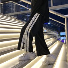 高街运动排扣裤子男直筒宽松九分裤潮流ins篮球休闲长裤k4030-p35,男装休闲裤,星座1008-2