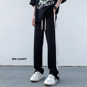 夏数据款高品质垂感西裤高街小众休闲裤男拉链拼色裤子K2306-P60图片