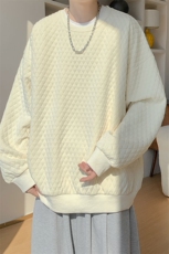 卫衣男秋季新款港风宽松提花套头上衣WY8021-特P32，男装卫衣，星座214-3
