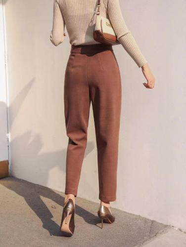 呢料小脚裤，女装，盛歌玛