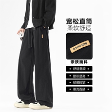 显高显瘦裤子美式直筒舒适长裤舒适个性布标K331特批3059.9，男装休闲裤，星座718-1