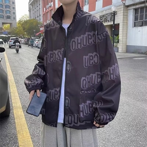 外套男士秋季潮牌美式痞帅夹克港风ins高街新款休闲上衣潮T73/P40图片