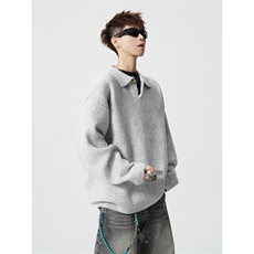 8772-P482025年秋冬新款休闲毛衣男士时尚长袖宽松针织衫上衣，男装针织衫/毛衣，电商A113