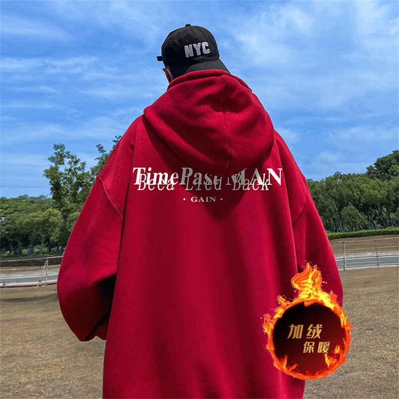 500克重磅秋冬美式加绒加厚卫衣外套DL1716常规特P35加绒特40,男装卫衣,电商A486