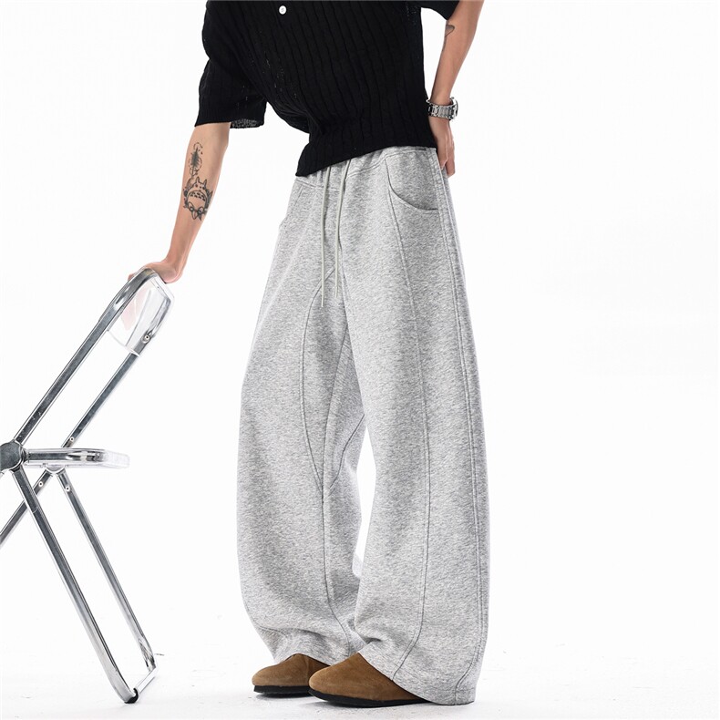 K9250P50控88无影墙弯刀拼接阔腿裤，男装休闲裤，电商B205