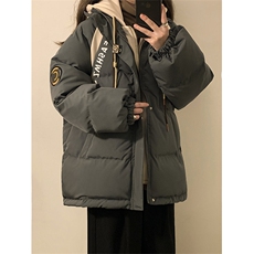 冬季宽松/假两件休闲外套潮加厚棉衣XZ102B-1M8007-P125，男装棉衣，星座102B-1