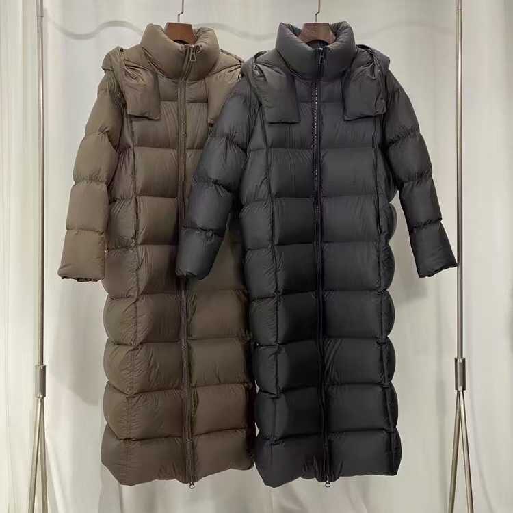 时尚女装长款羽绒服秋冬新款保暖鹅绒外套显瘦百搭气质优雅，女装羽绒服，牛米欧羽绒服工厂店