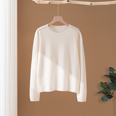 2025年秋季新款百搭女士长袖纯色圆领羊绒衫,女装羊绒衫,澳冬特羊绒, 2025年秋季新款百搭女士长袖纯色圆领羊绒衫,女装羊绒衫,澳冬特羊绒,