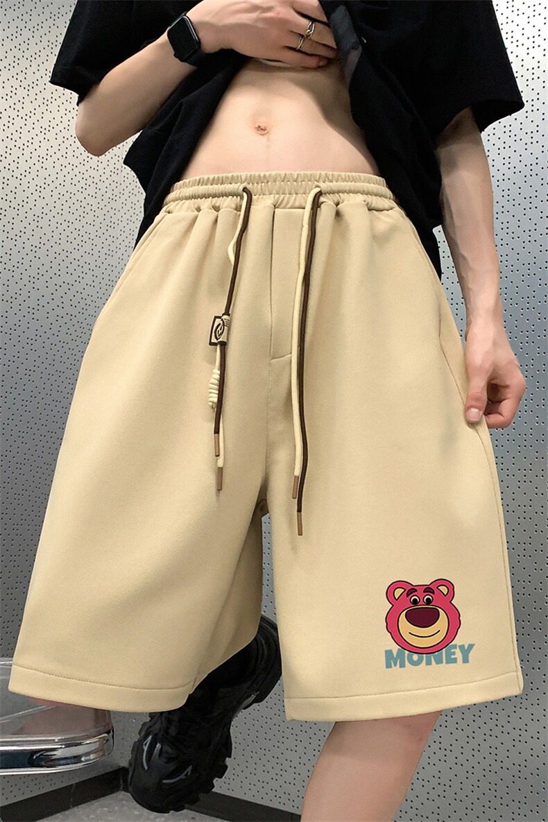 新款菠萝格直播抖音得物高品质宽松男中裤五分短裤K080P35控48,男装牛仔裤,电商C408(原B339-1)