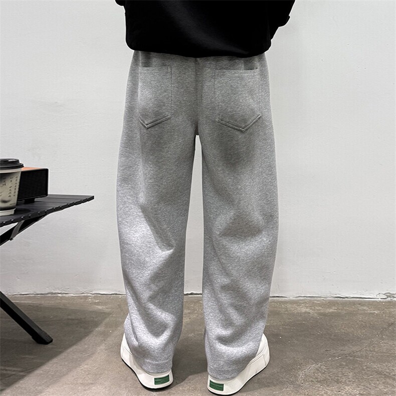 美式复古水洗做旧休闲卫裤男潮牌运动宽松直筒阔腿裤9307P85,男装休闲裤,电商B332-1