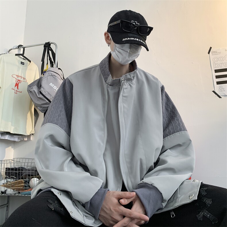 抖音直播！垫肩阿尔法飞行员夹克男 CP35-70图片