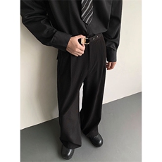 夏季那不勒斯男裤休闲裤宽松直筒裤西裤韩版垂感阔腿裤25033P70，男装西裤，星座512-1（原513-3）