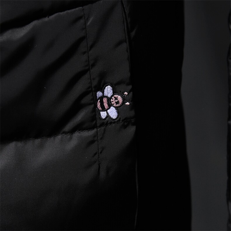 7131冬季加厚御寒保暖蚕丝棉服连帽休闲小蜜蜂刺绣棉衣,男装棉衣,钱塘2010-1