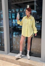 OUGNI春装新款ins风衬衫，女装衬衫，OGENI 欧葛妮