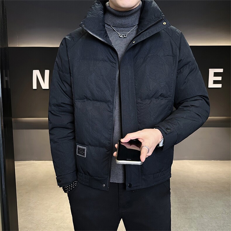 标50绒店主风男士立领暗花羽绒服保暖外套810-P195(控券后288),男装羽绒服,电商B328
