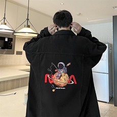 牛仔夹克男大码牛仔外套男茄克NJ77287-P60加绒款-P75，男装夹克，电商A040