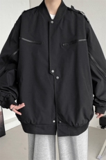 JK8115/P75秋季新款棒球服防水外套男美式潮牌男装宽松飞行员夹克，男装夹克，电商A141
