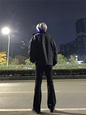 高街vibe纯色牛仔裤男款夏季修身微喇叭裤控价68常规55加绒65，男装牛仔裤，星座310A-4
