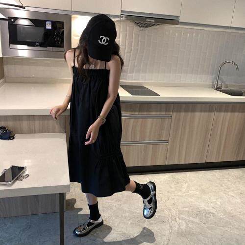 泡泡袖小黑裙，女装，XTZ style