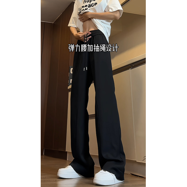 特批35夏季美式高街纯黑西裤涤纶,男装西裤,电商基地A086